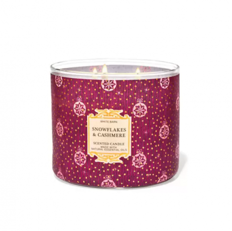 Snowflakes and Cashmere Three-Wick Candle